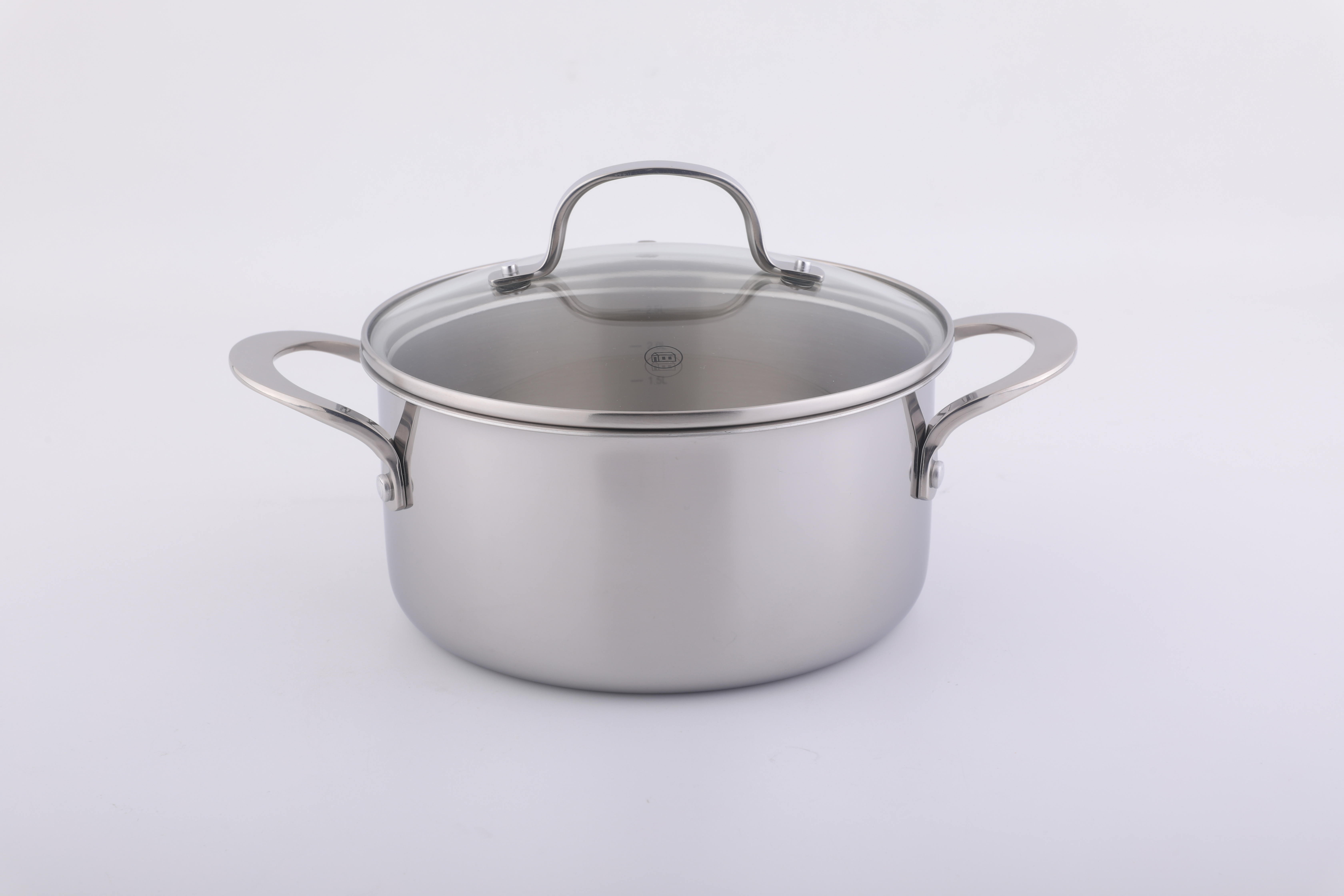 FUSION Kochtopf mit Deckel, Durchmesser: 24 x 12 cm, Edelstahl, 5,3 L